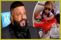 DJ Khaled's Son Aalam Rides Red Toy Car with Stylish Sunglasses on in a Cute Photo